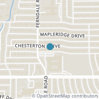 Map location of 10224 Chesterton Drive, Dallas, TX 75238