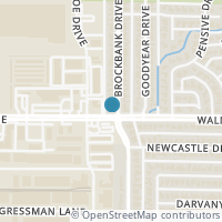 Map location of 10003 Brockbank Drive, Dallas, TX 75229