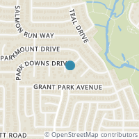 Map location of 7862 Park Falls Court, Fort Worth, TX 76137