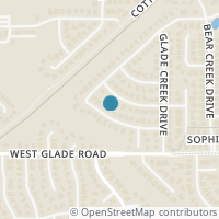 Map location of 808 Tradonna Lane, Hurst, TX 76054