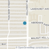 Map location of 6828 Aberdeen Avenue, Dallas, TX 75230