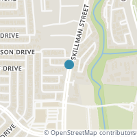 Map location of 7340 Skillman Street #404, Dallas, TX 75231