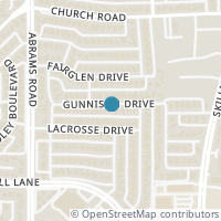 Map location of 9022 Gunnison Dr, Dallas TX 75231