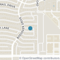 Map location of 7322 Inglecliff Drive, Dallas, TX 75230