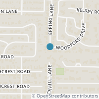 Map location of 10204 Woodford Drive, Dallas, TX 75229