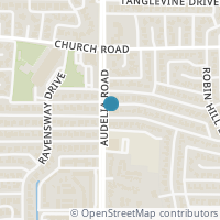 Map location of 9805 Estate Lane, Dallas, TX 75238