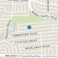 Map location of 3138 Chapel Downs Drive, Dallas, TX 75229