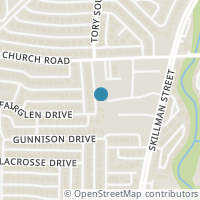 Map location of 9107 Vintage Oaks Court, Dallas, TX 75231