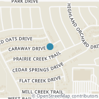 Map location of 4909 Caraway Drive, Fort Worth, TX 76179
