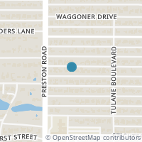 Map location of 6037 Lakehurst Avenue, Dallas, TX 75230