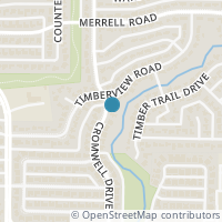 Map location of 10150 Cromwell Drive, Dallas, TX 75229