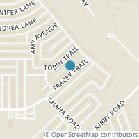 Map location of 4013 Tracey Trail, Rowlett, TX 75088
