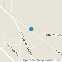 Map location of 825 Clark Drive, Ferris, TX 75125