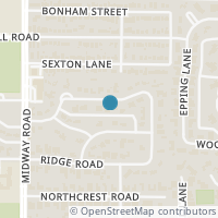 Map location of 4346 Middleton Road, Dallas, TX 75229