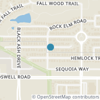 Map location of 600 Catalpa Road, Fort Worth, TX 76131