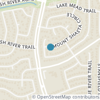 Map location of 8004 Mount Shasta Cir, Fort Worth TX 76137