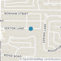 Map location of 4410 Sexton Lane, Dallas, TX 75229