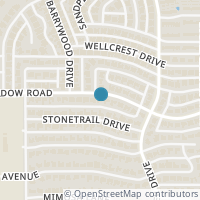 Map location of 7310 Meadow Road, Dallas, TX 75230