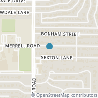 Map location of 4230 Merrell Road, Dallas, TX 75229
