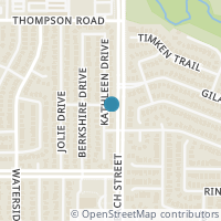 Map location of 8062 Kathleen Drive, Fort Worth, TX 76137