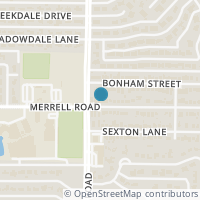 Map location of 4211 Merrell Rd, Dallas TX 75229