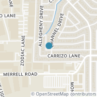 Map location of 10415 Channel Drive, Dallas, TX 75229