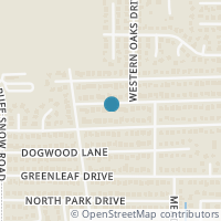 Map location of 6820 Hickory Hollow Lane, North Richland Hills, TX 76182