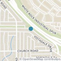 Map location of 10245 Vistadale Drive, Dallas, TX 75238