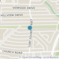 Map location of 9041 Drumcliffe Lane, Dallas, TX 75231