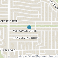 Map location of 9933 Vistadale Drive, Dallas, TX 75238
