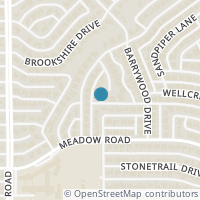 Map location of 10509 Berry Knoll Drive, Dallas, TX 75230