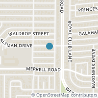 Map location of 3228 Altman Drive, Dallas, TX 75229