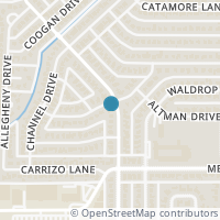Map location of 10455 Brockbank Drive, Dallas, TX 75229