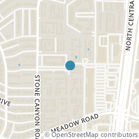 Map location of 10552 High Hollows Dr #136, Dallas TX 75230