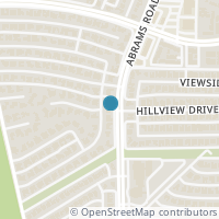 Map location of 9506 Moss Haven Drive, Dallas, TX 75231