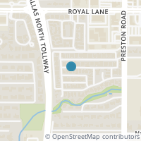 Map location of 5709 Trail Meadow Drive, Dallas, TX 75230