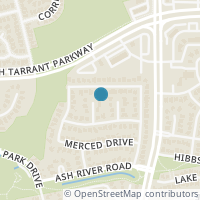 Map location of 8416 Wind Cave Court, Fort Worth, TX 76137