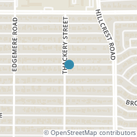 Map location of 6707 Pemberton Drive, Dallas, TX 75230