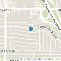 Map location of 10905 Ferndale Road, Dallas, TX 75238