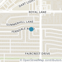 Map location of 11104 Sesame Street, Dallas, TX 75238
