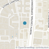 Map location of 10650 Steppington Dr #206, Dallas TX 75230