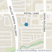 Map location of 10711 Villager Rd #A, Dallas TX 75230