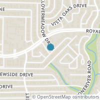 Map location of 8401 Clover Meadow Drive, Dallas, TX 75231