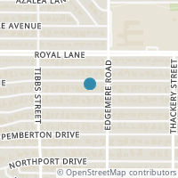 Map location of 6458 Tulip Lane, Dallas, TX 75230