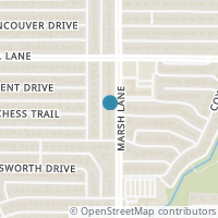 Map location of 10637 Marsh Lane, Dallas, TX 75229