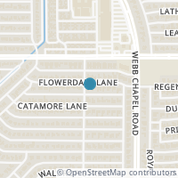 Map location of 3204 Flowerdale Lane, Dallas, TX 75229