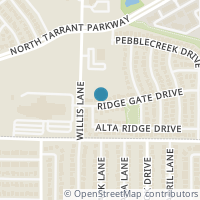 Map location of 407 Ridgegate Dr, Keller TX 76248