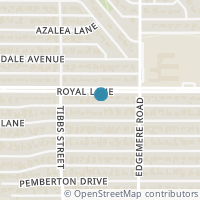 Map location of 6440 Royal Ln, Dallas TX 75230