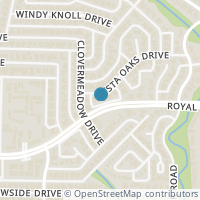 Map location of 9614 Vista Oaks Drive, Dallas, TX 75243