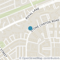 Map location of 10819 Stone Canyon Road, Dallas, TX 75230